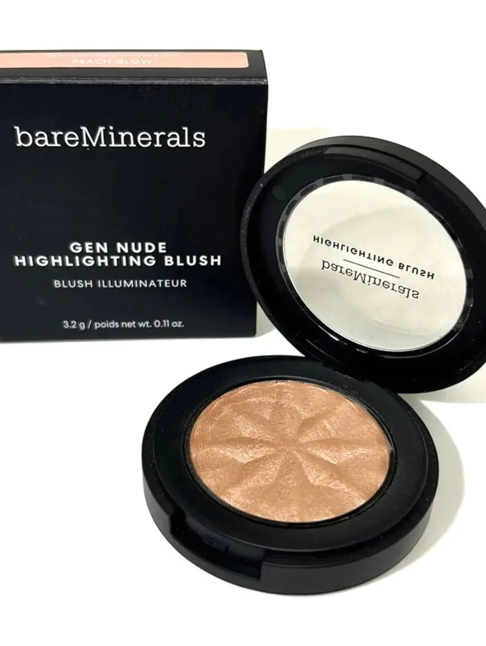 New bareMinerals Gen Nude Highlighting Blush Peach Glow 0.11 oz.
